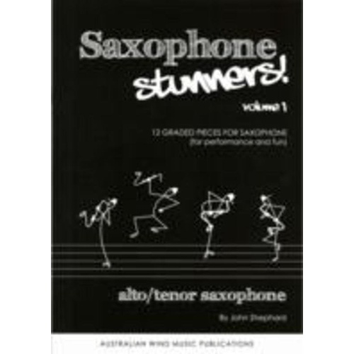 Saxophone Stunners Volume 1 by John Shephard - Alto Tenor BK/CD