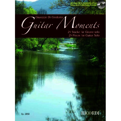 GirOnline Audiomo - Guitar Moments 25 Pieces Guitar Solo Book/Online Audio/CD (Softcover Book/Online Audio)