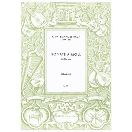 Sonata A Min Wq 132 Ed Scheck Ruf Flute Solo 