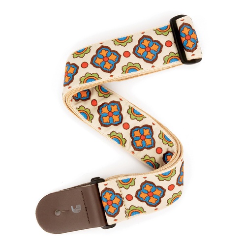 Latin Tile Art Guitar Strap, Traditional - by D'Addario