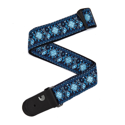 2 Inch Woven Guitar Strap, Monterey 2 - Blue, by D'Addario