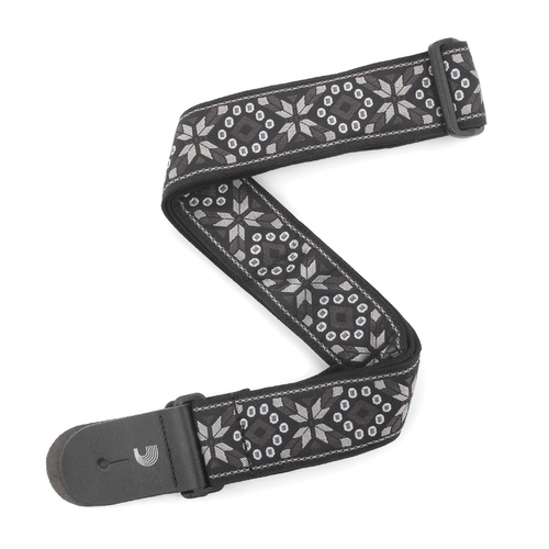 2 Inch Woven Guitar Strap, Monterey 4 - Black, by D'Addario
