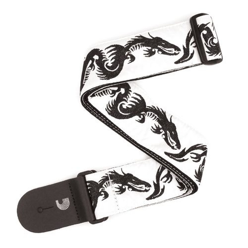 Woven Guitar Strap, Dragon Tattoo Art, by D'Addario