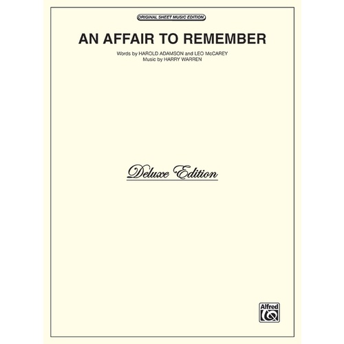 Affair to Remember Vocal Sheet Music