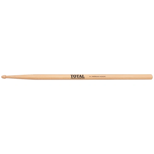 Total Percussion 7A American Hickory Drumsticks with Wood Tip