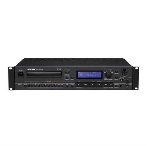 Tascam CD-6010 2U Rack-Mountable CD Player for Broadcast