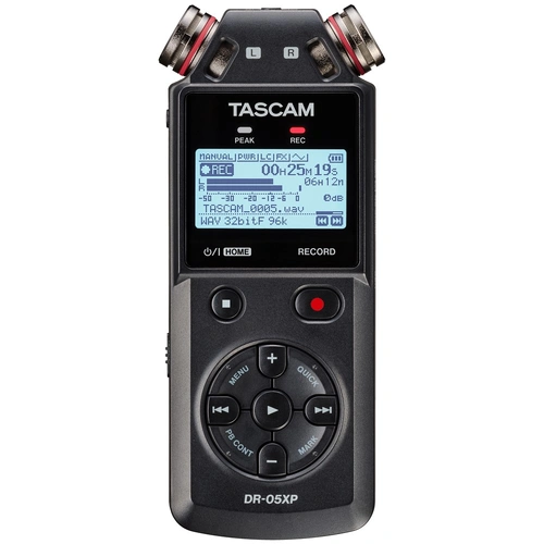 Tascam DR-05XP Handheld Linear PCM Recorder with USB-C Audio Interface and Built-in Microphones
