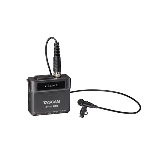 Tascam DR-10L Pro 32-bit Float Field Recorder with TM-10L Lavalier Microphone