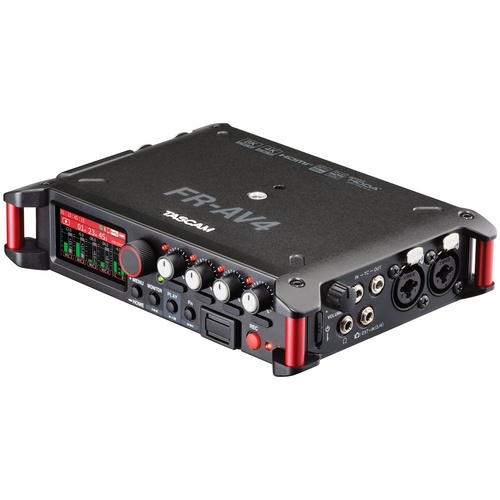 Tascam FR-AV4 Linear PCM Recorder with 32-Bit Float, Timecode, HDMI Sync, 6-Track Recording, USB-C Interface, and Wireless Audio Monitoring