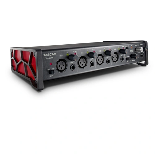 Tascam US-4x4HR USB-C Audio Interface with 4 XLR Inputs, MIDI Support, 192 kHz, Zero-Latency Monitoring, Bundled Software