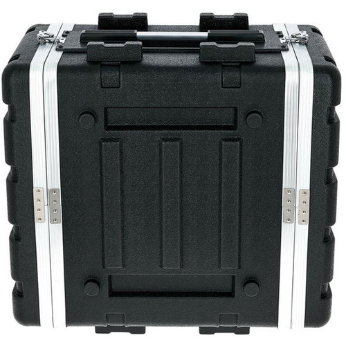 Torque ABS 6U Rack Case - Black, Lightweight, 17" Deep, 19" Mounting Rails, Spring-Loaded Handles, Butterfly Latches, Includes Rack Screws