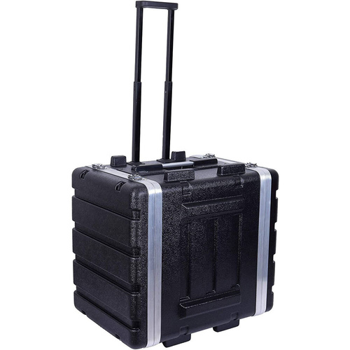 Torque ABS 5U Rack Case with Wheels - Black, Lightweight, 17" Deep, Impact-Resistant, Spring-Loaded Handles, Butterfly Latches, 19" Rails