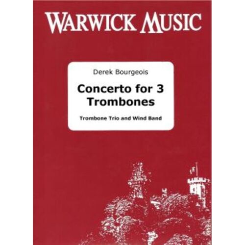 Concerto For 3 Trombones Wind Band Score/Parts 