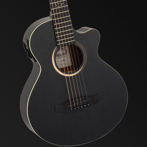 Tanglewood Blackbird TB2-CE Super Folk Traveller Cutaway Electric Guitar Smokestack Satin