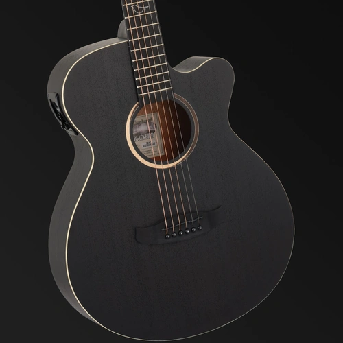 Tanglewood Blackbird TB4-CE Super Folk C/E Acoustic Guitar Smokestack Satin