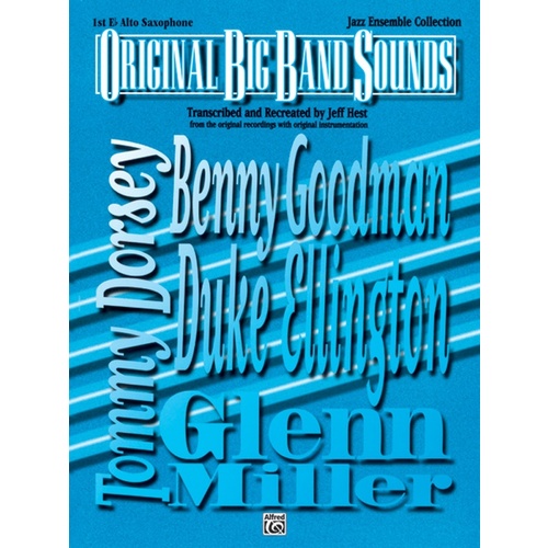 Original Big Band Sounds Alto Sax Book 1 Arr Hest