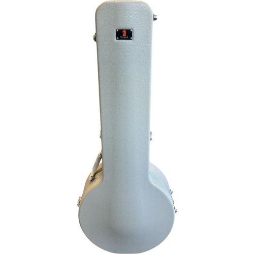 Torque Deluxe Molded ABS Banjo Case - Ivory Finish with EPS Foam Interior and Storage Compartment