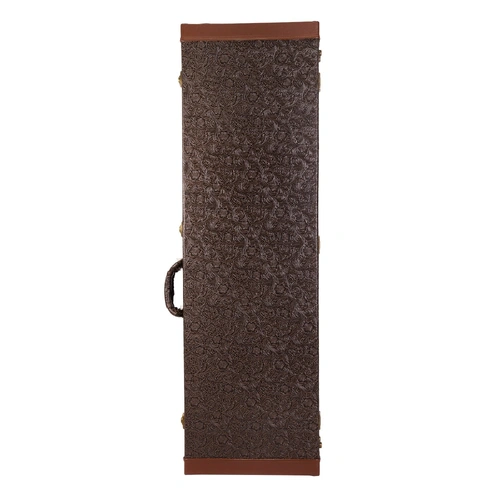 Tokai Deluxe Rectangular P-Bass and J-Bass Hard Case - Dark Brown Paisley