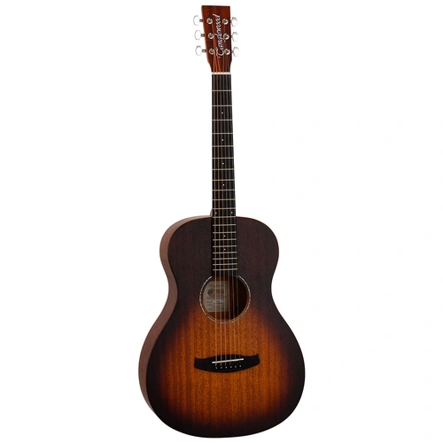 Tanglewood Crossroads Parlour Acoustic Guitar TC8 - Mahogany Body, Eboncore Fingerboard, Whiskey Burst Satin Finish