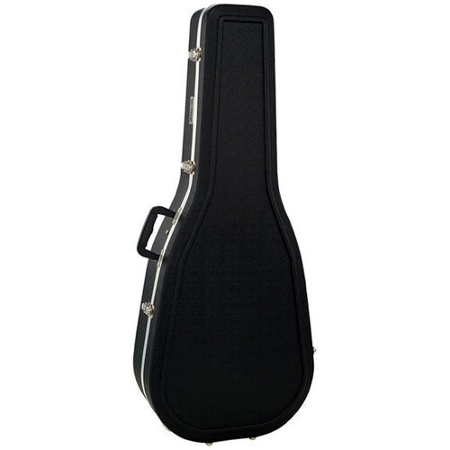Torque Deluxe ABS Classical Guitar Case - Black Finish, Molded, EPS Foam, Plush Interior, Storage Compartment, Lockable Latch, 3 Latches Total