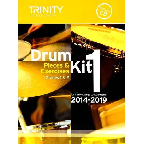 Drum Kit Exam Pieces and Studies Gr 1and2 2014 -2019 (Softcover Book/CD)