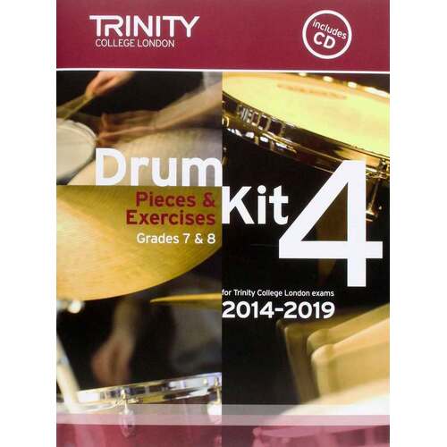 Drum Kit Exam Pieces and Studies Gr 7and8 2014 -2019 (Softcover Book/CD)