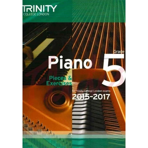 Piano Pieces & Exercises - Grade 5 (2015-2017) by Trinity College London