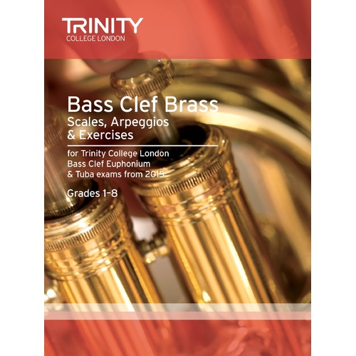Trinity Bass Clef Brass Scales 2015 Grades 1-8 Tuba Trombone Sheet Music