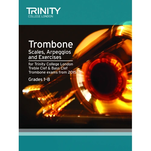 Trinity Trombone Scales 2015 Grades 1-8 - trombone sheet music and exercises by Mark Nightingale, TCL013385