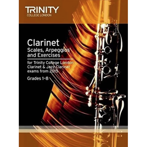 Trinity Clarinet Scales Grades 1-8 - Clarinet Exam Book TCL013408