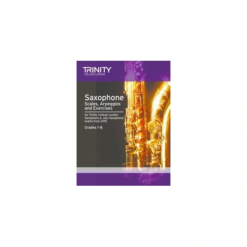 Trinity Saxophone Scales, Arpeggios & Exercises for Jazz Exams 2015, Grades 1-8 by Jeffery Wilson, Saxophone Solo, TCL013415