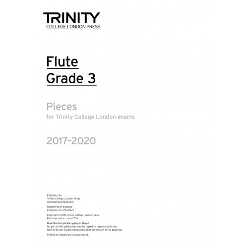 Trinity Flute Exam Pieces Grade 3 2017-2020