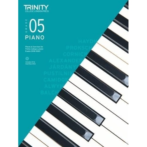Piano Pieces & Exercises Grade 5 2018-2020 with CD by Trinity College London
