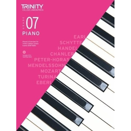 Piano Pieces & Exercises Grade 7 2018-2020 with CD by Trinity College London