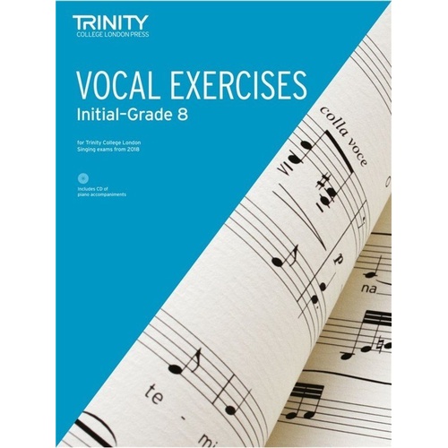 Trinity Vocal Exercises Initial-Grade 8 2018 BK/CD