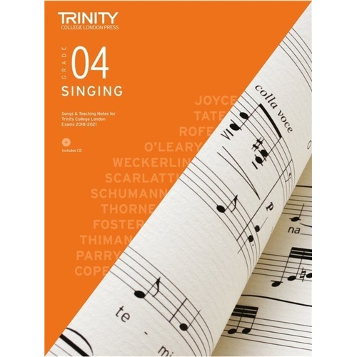 Trinity Singing Grade 4 2018 Book with CD