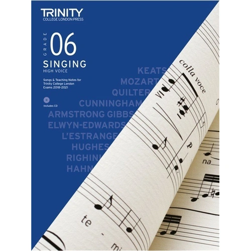 Trinity Singing Grade 6 2018 High Voice Book with CD