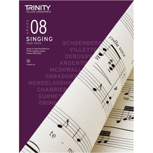 Trinity Singing Grade 8 2018 High Voice Book with CD