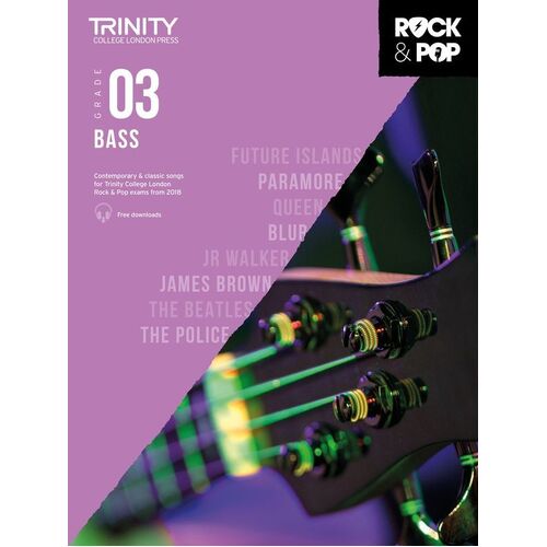 Trinity Rock and Pop Bass Gr 3 2018 (Softcover Book)