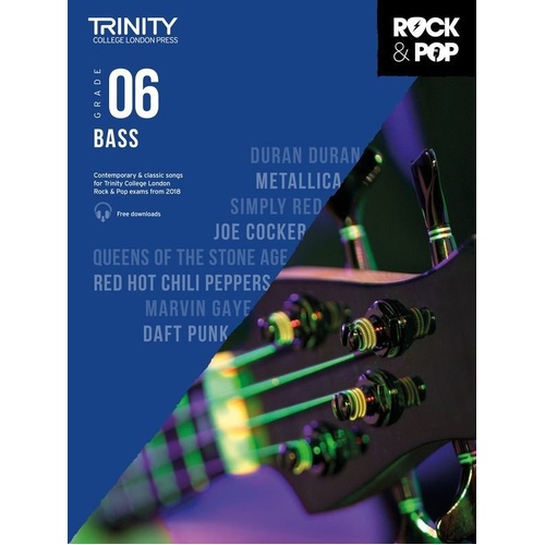 Trinity Rock & Pop Bass Grade 6 2018