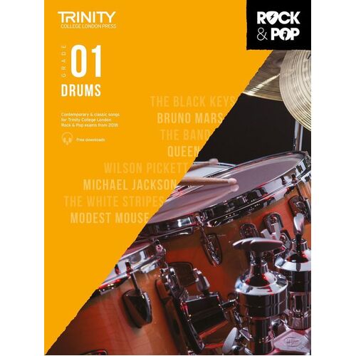 Trinity Rock and Pop Drums Gr 1 2018 (Softcover Book)