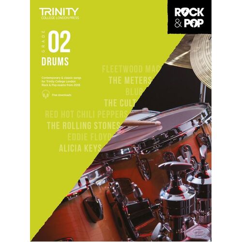 Trinity Rock and Pop Drums Gr 2 2018 (Softcover Book)
