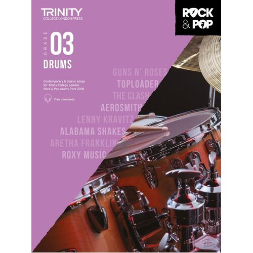 Trinity Rock and Pop Drums Gr 3 2018 (Softcover Book)