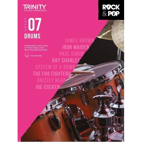 Trinity Rock & Pop Drums - Grade 7 2018