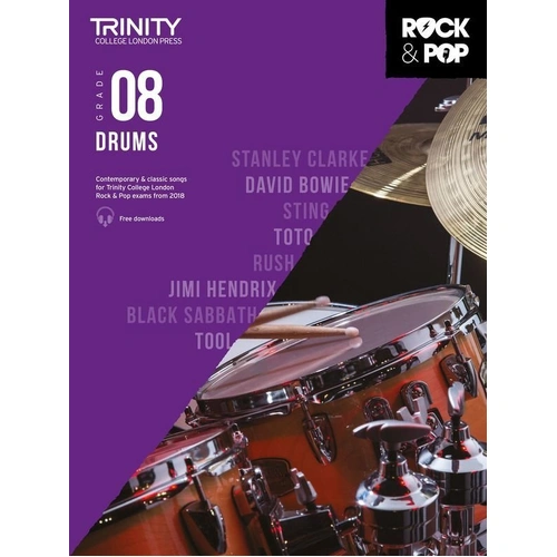 Trinity Rock & Pop Drums - Grade 8 2018
