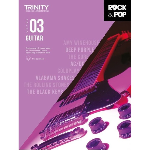 Trinity Rock & Pop Guitar Grade 3 2018