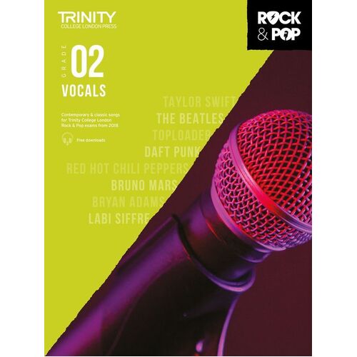 Trinity Rock and Pop Vocals Gr 2 2018 (Softcover Book)