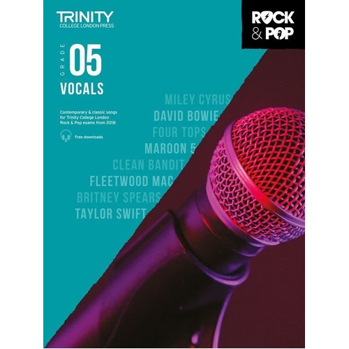 Trinity Rock & Pop Vocals Grade 5 2018