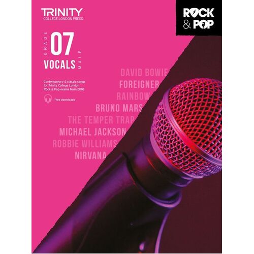 Trinity Rock and Pop Male Vocals Gr 7 2018 (Softcover Book)