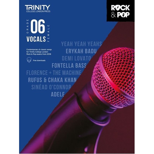 Trinity Rock & Pop Female Vocals Grade 6 2018
